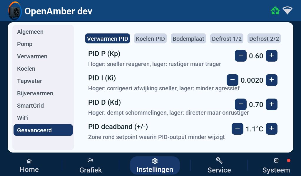 Verwarmen PID