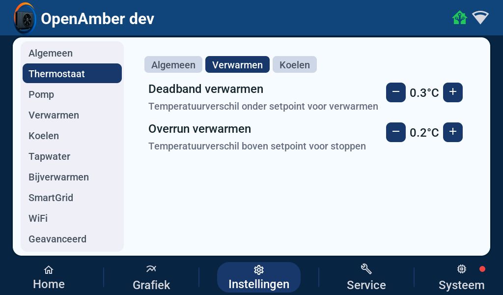 Thermostaat verwarmen